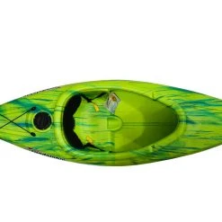 Sundolphin Aruba 8 SS Sit In Recreational Kayak, Lime Swirl -Outlet Track N Hook Store 63760030 2 1 1
