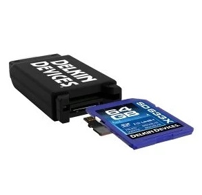 DELKIN USB 3.0 DUAL SLOT SD & MICROSD TRAVEL READER 3 DELKIN USB 3.0 DUAL SLOT SD & MICROSD TRAVEL READER