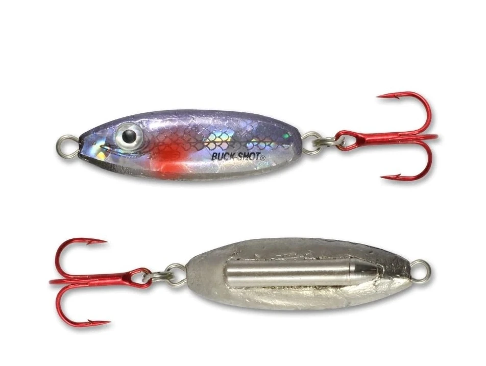 Northland Fishing Buck-Shot Rattle Spoon-Silver Shiner 3 Northland Fishing Buck-Shot Rattle Spoon-Silver Shiner