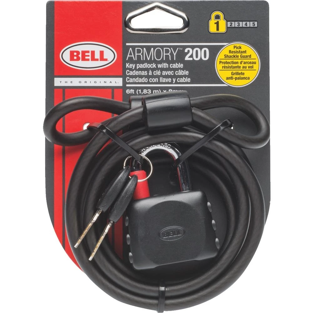 Bell Sports Bell Sports Armory 200 Cable Bicycle Lock 4 Bell Sports Bell Sports Armory 200 Cable Bicycle Lock - Image 2