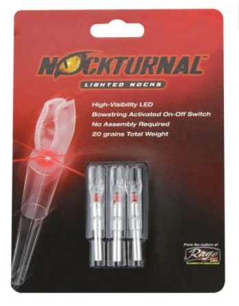 Nockturnal G Red Lighted Nock Gold Tip Pierce, 3-Pack 3 Nockturnal G Red Lighted Nock Gold Tip Pierce, 3-Pack