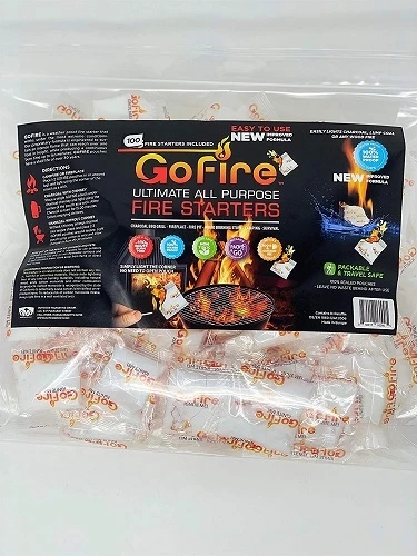 GoFire GF100 Fire Starters - 100 Pack 3 GoFire GF100 Fire Starters - 100 Pack