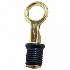 Attwood 7524A7 Brass Snap Handle Drain Plug - 1 in.