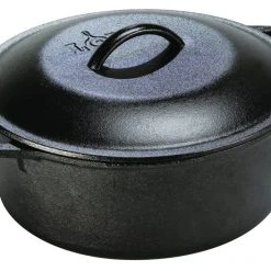Lodge Dutch Oven w/Loop Handles & Iron Cover