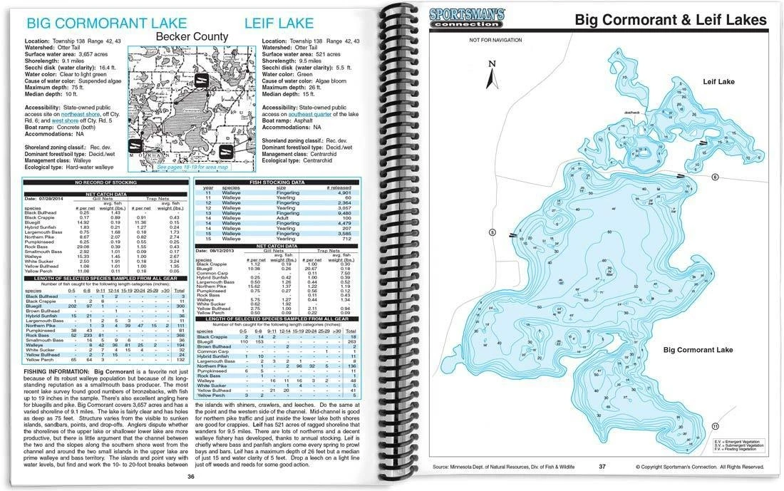 Sportman's Connection Detroit Lakes & Otter Tail Area MN Fishing Map Guide 4 Sportman's Connection Detroit Lakes & Otter Tail Area MN Fishing Map Guide - Image 2