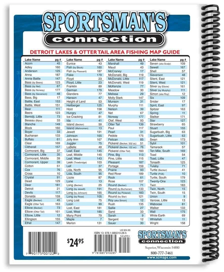 Sportman's Connection Detroit Lakes & Otter Tail Area MN Fishing Map Guide 5 Sportman's Connection Detroit Lakes & Otter Tail Area MN Fishing Map Guide - Image 3