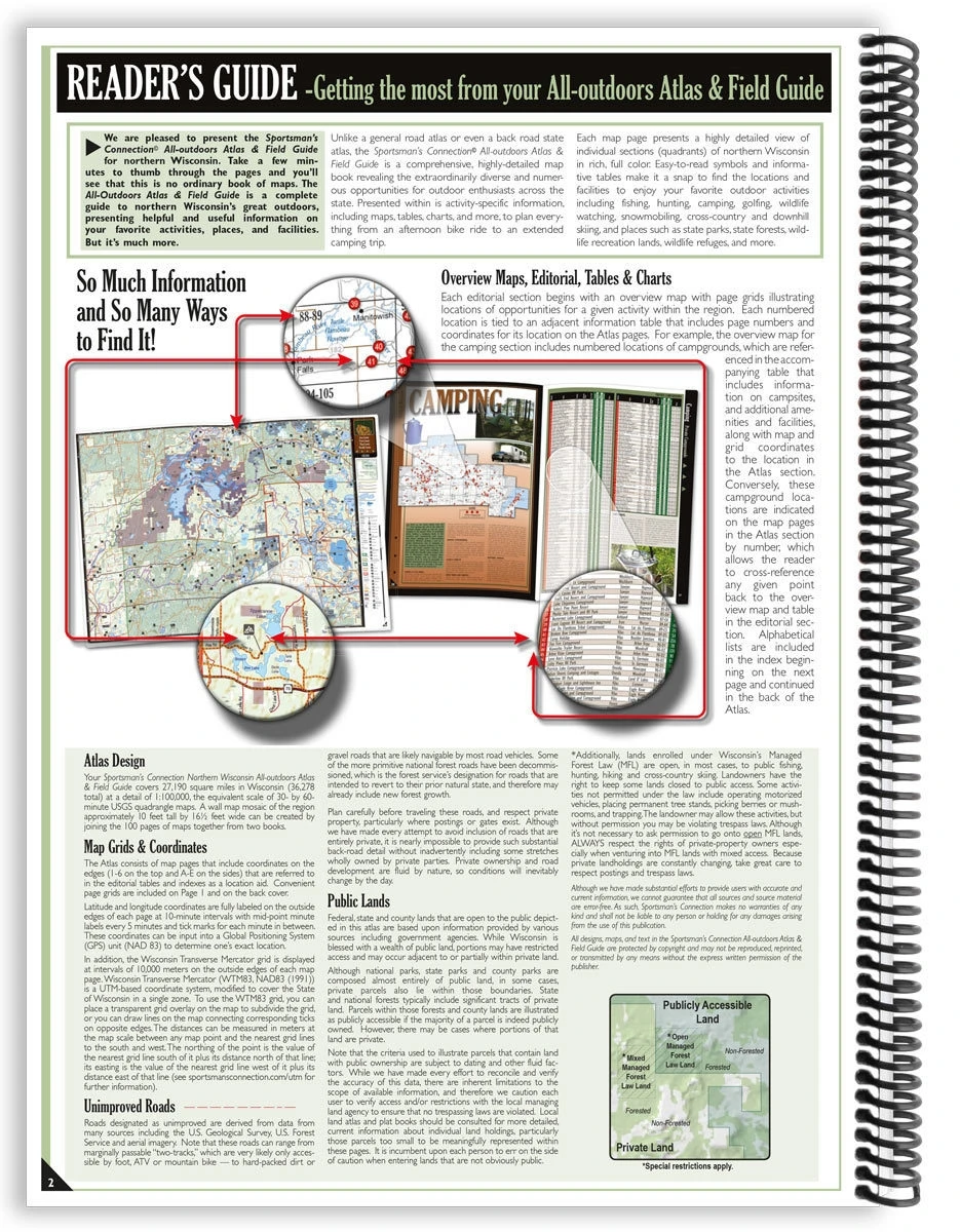 Sportman's Connection Northern Wisconsin All-Outdoors Atlas & Field Guide 6 Sportman's Connection Northern Wisconsin All-Outdoors Atlas & Field Guide - Image 4