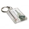 Thermometer & Compass Key Ring -Outlet Track N Hook Store 9714 1 1