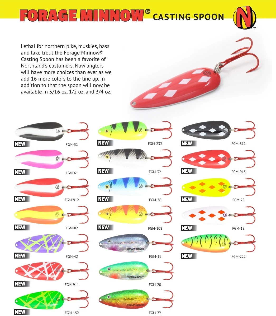 Northland Forage Minnow Casting Spoon 3 Northland Forage Minnow Casting Spoon