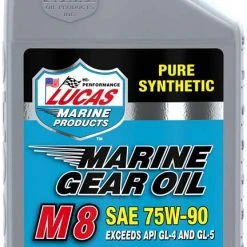 Lucas Oil Marine Gear Oil Synthetic SAE 75W-90 M8, Qt.