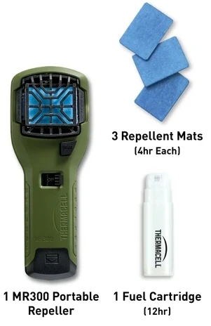 Thermacell MR300 Portable Mosquito Repeller - Olive 5 Thermacell MR300 Portable Mosquito Repeller - Olive - Image 3
