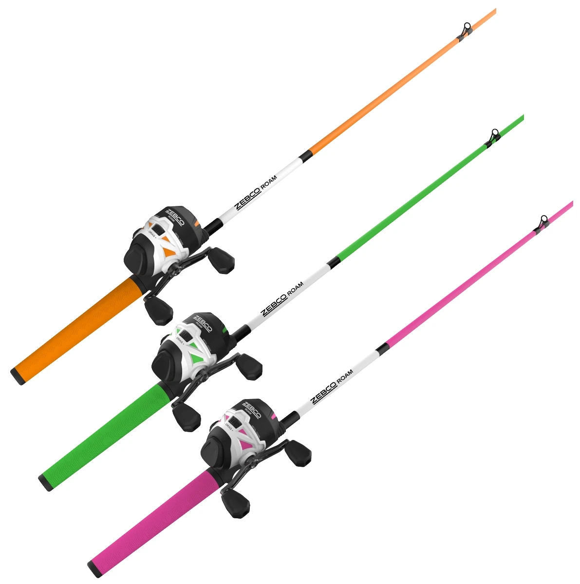Zebco Roam Spooled 10lb Spincast Fishing Rod + Reel Combo 3 Zebco Roam Spooled 10lb Spincast Fishing Rod + Reel Combo